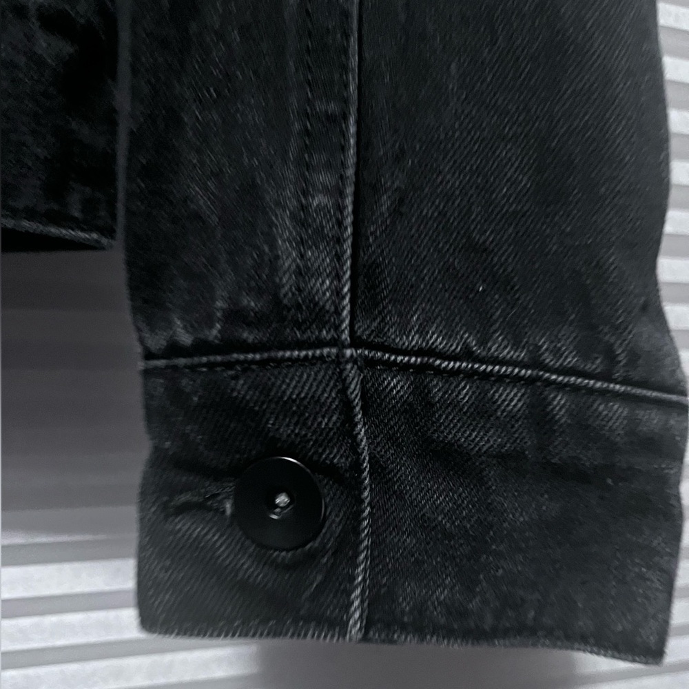 Social Collision Unisex Pride Denim Jacket off black Cotton Size M - Picture 6 of 10